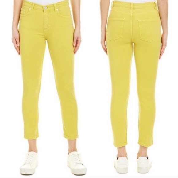 NWT French Connection Dark Citron Skinny Jeans - Picture 1 of 10